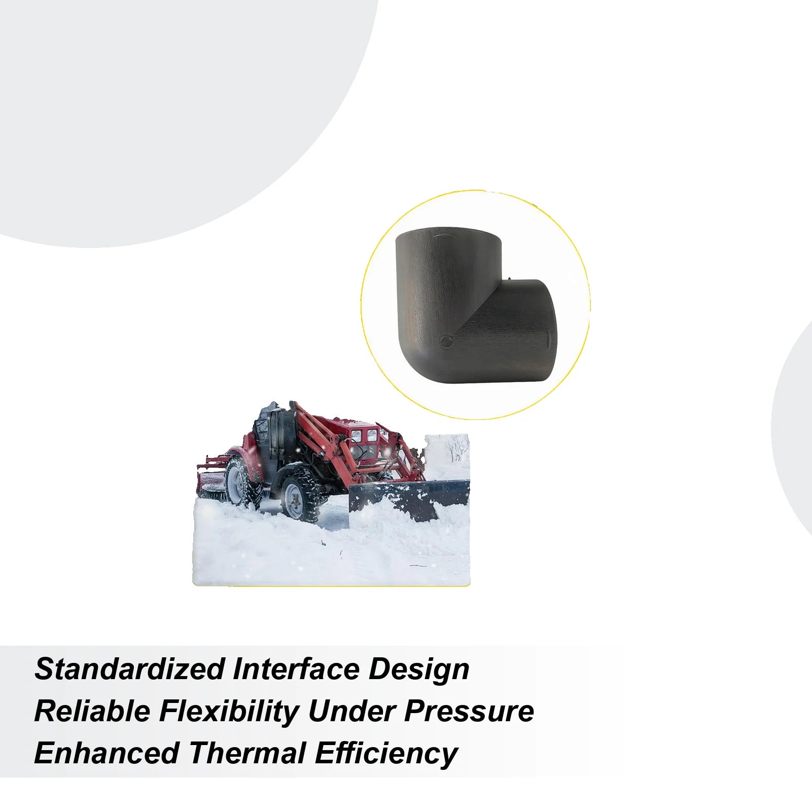 Air Heater Ducting Pipe Aluminum Foil Pipe Connecting Elbow Parking Heater Fuel Outlet Diesel Heater Accessories for Outdoor
