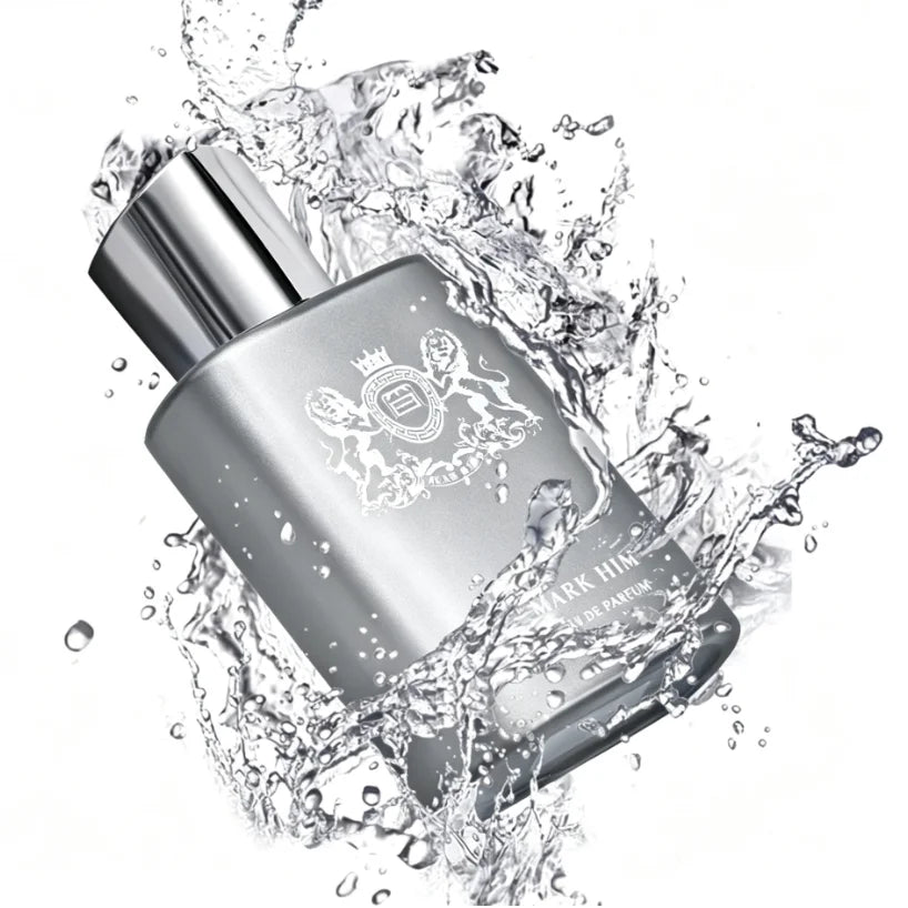 100ml MARK HIM Men Perfume Long-wearing Magnetic Masculine Fragrance Metallic Gray Cologne Vaporisateur Spray Dating Romantic Night