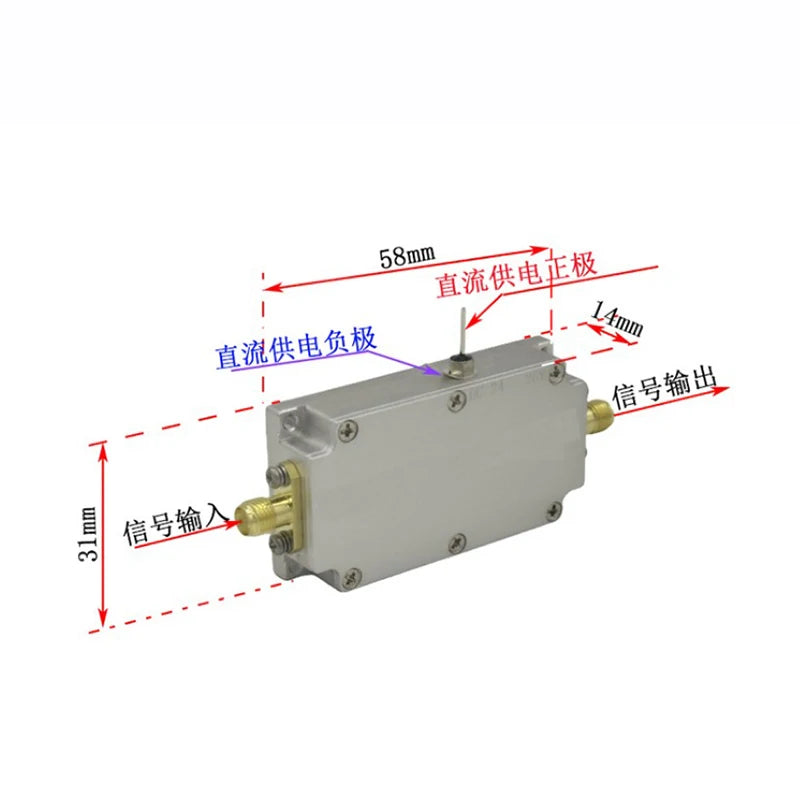 2.4GHz 10W PA Power Amplifier Module RF Module RF Amplifier Image Transmission Flight Control Extender