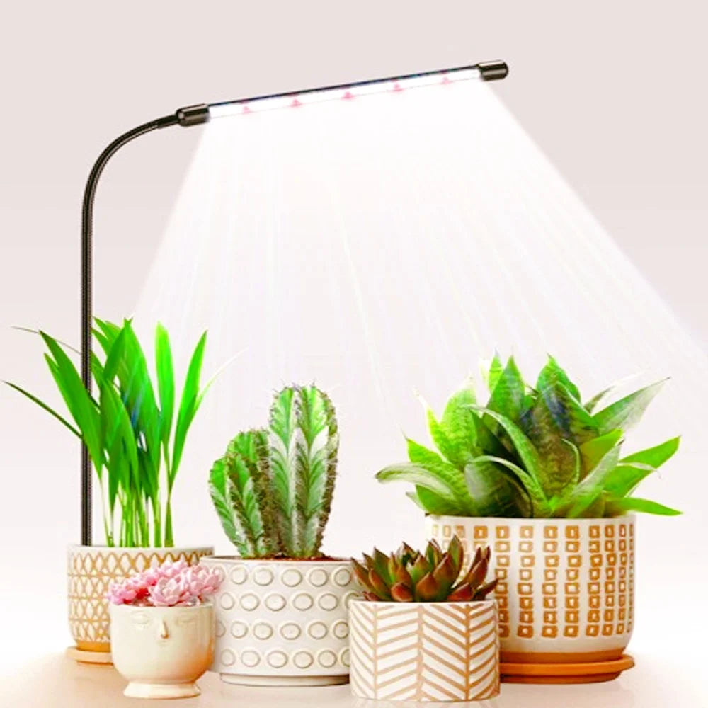 LED Plant Lights, Full-Spectrum Growth Lights, USB Mini-Plug-In, 48 Light Beads Regularly Dim