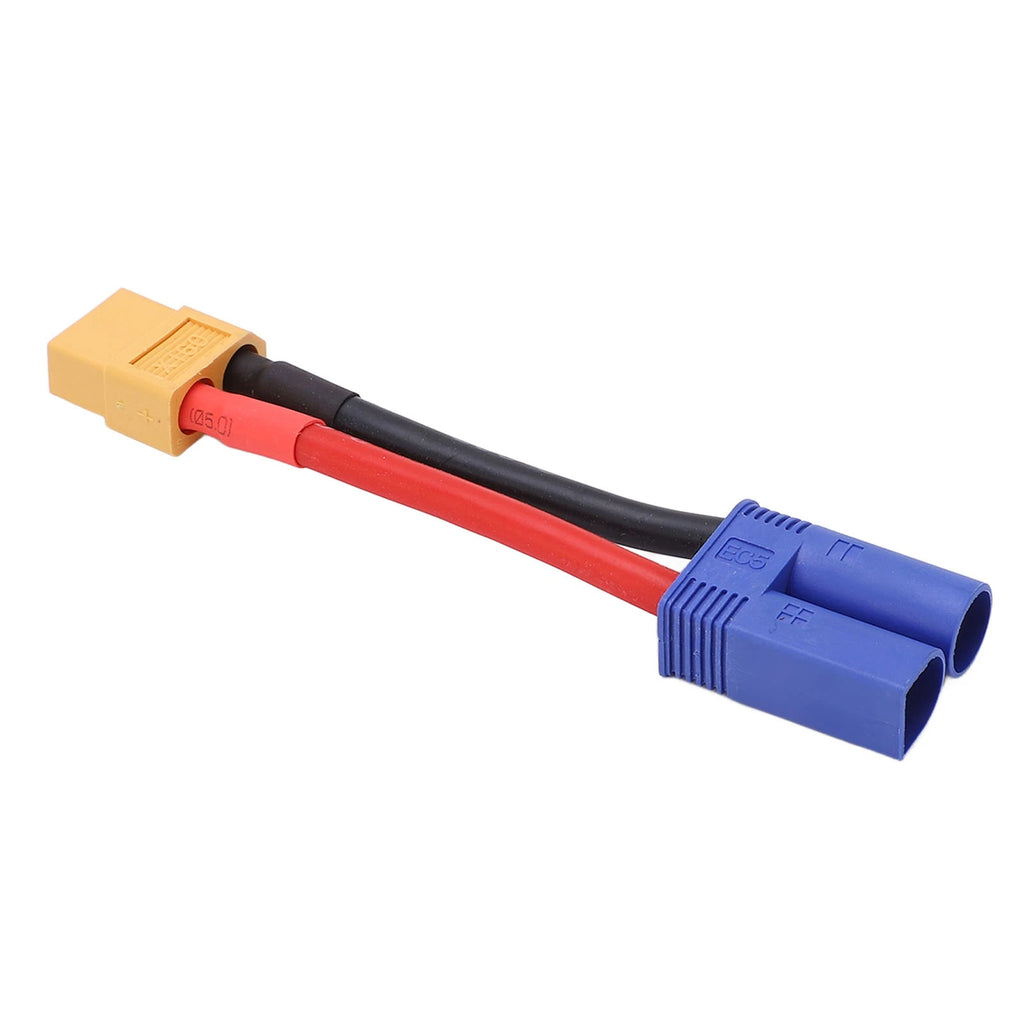 RC Connector Bendable Soft Silicone Cable XT60 Female to EC5 Male Connector Cable for RC Car Aircraft Ship Model