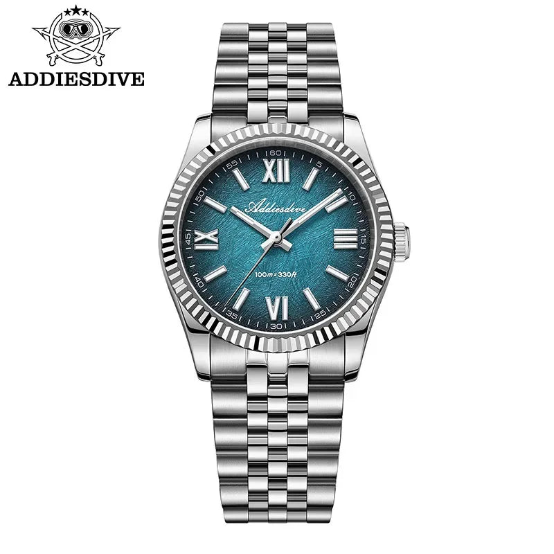 ADDIESDIVE Elegant Watch for Woman Luxury Sapphire Glass VH31 Quartz BGW9 Super Luminous 10Bar Waterproof Wristwatch AD2512
