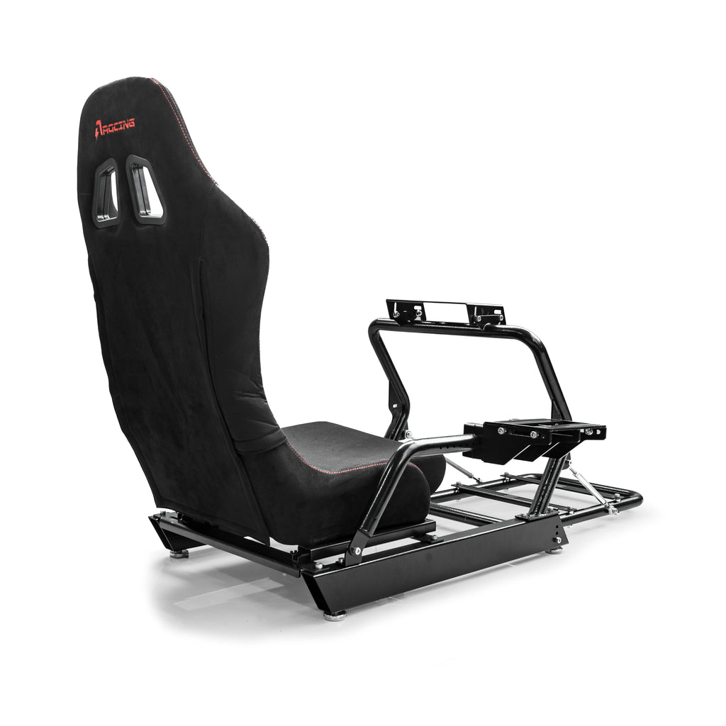AZRACING INSPIRE Sim Racing Cockpit Standard Seat Version - 7 Years of Sim Racing Expertise, Heavy-Duty High-Carbon Steel Frame,