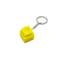 3D Printed Mini Cheese Keyboard Clicker Keychain Fidget Button Stress Relief Keyring Toy Gift Keychain Accessory