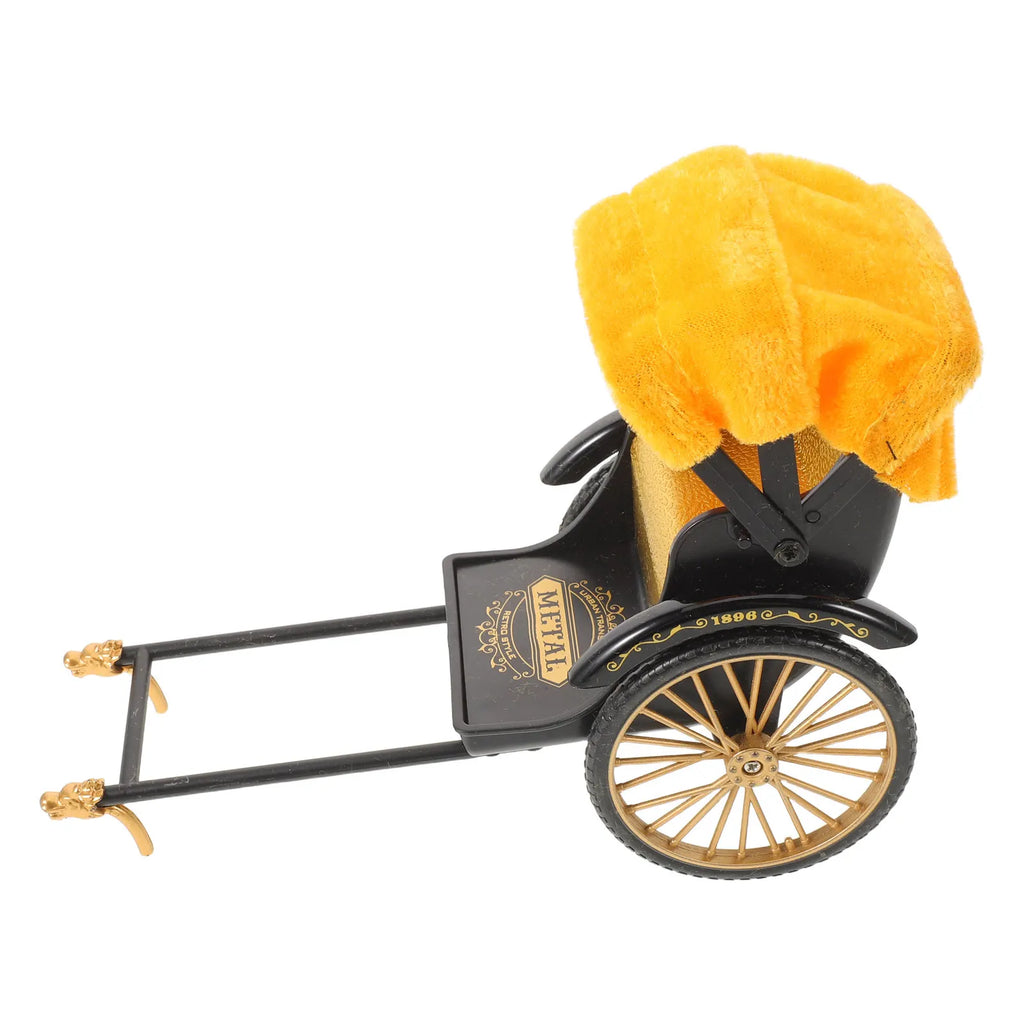 Handcrafted 1:20 Yellow Fine Detail Architecture Inspired Display for Living Room Study Area Classic Asian Transport