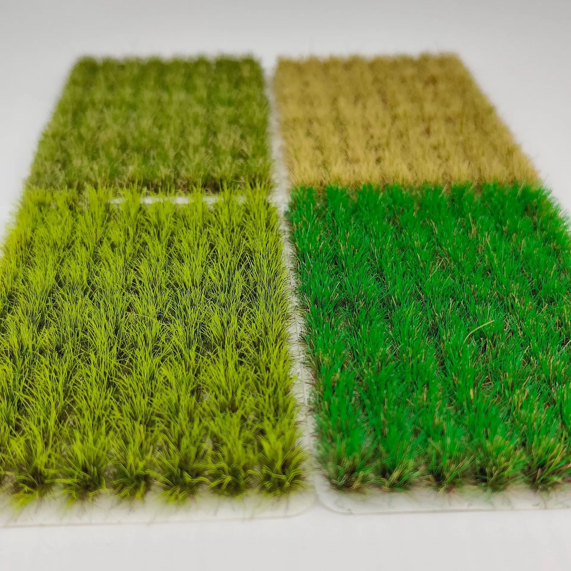120pcs/box Miniature Grass Cluster Model Kits Vegetation Materials Diy Railway Sand Table Lawn Layout Kit Diorama Accessory