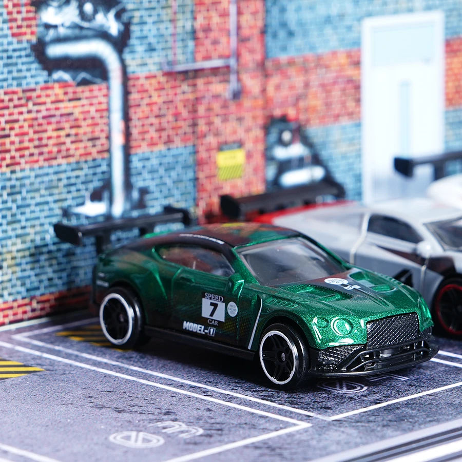 Alloy Car Model Simulation 1:64 Sliding Sports Car Racing Car Children's Toy Car Boy Gift Christmas Toy Gift Racing Car Ornament