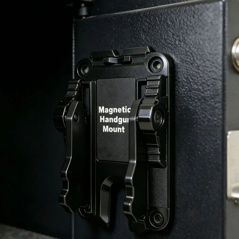 Tactical Portable Magnetic Gun Holder Quick-Pull Hidden Design for Cars & Homes Defened - Adhesive Fixed Magnet Bracket