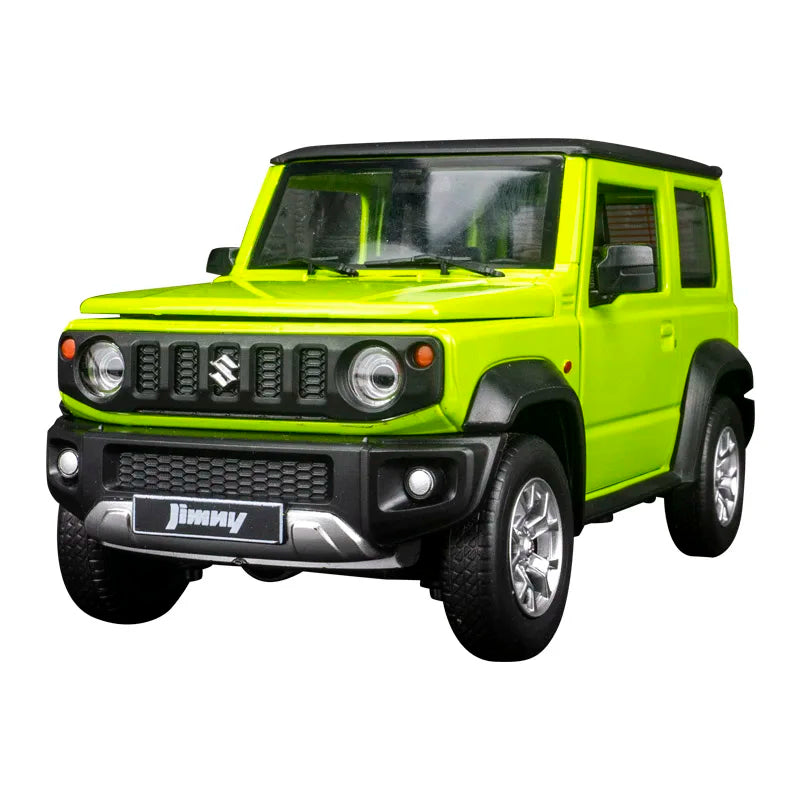 CCA 1:18 simulation Suzuki Jimny alloy off-road vehicle model doors and engine hood, trunk can be opened has sound and lighting