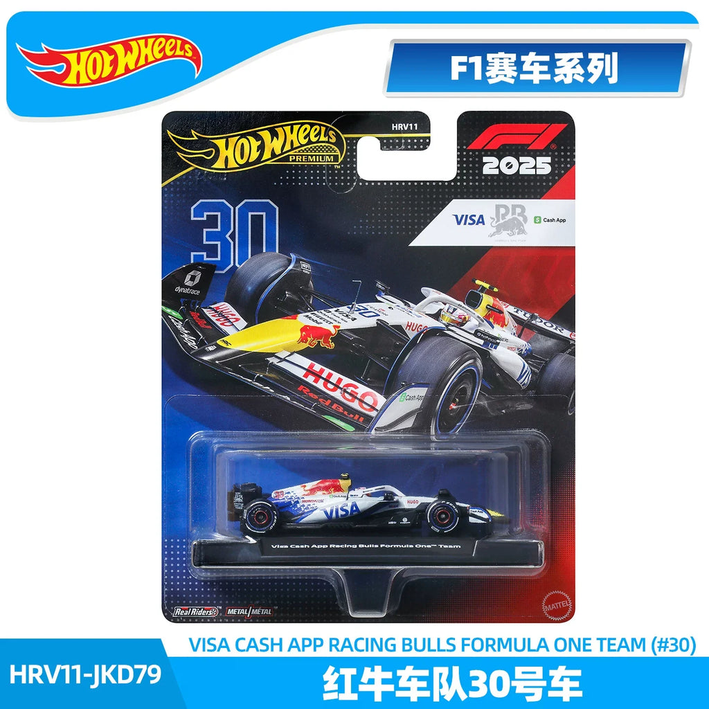 Hot Wheels Original Mattel Premium 1 64 Scale Formula 1 Model Car HRV11 2025 Oracle Red Bull Racing F1 Miniatures Collectible