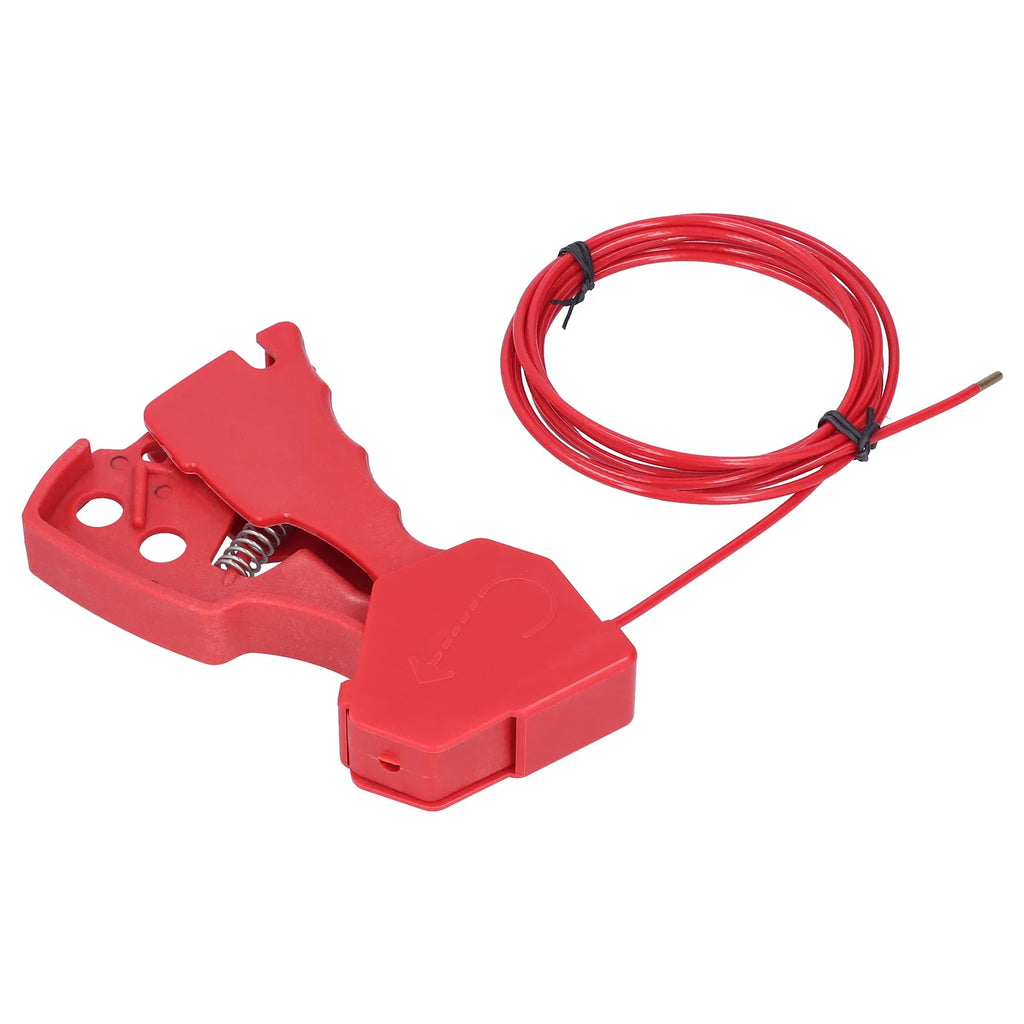 High Temp Corrosion Resistant Nylon Adjustable Safety Cable Lockout With Steel Wire For Industrial Energy Isolation Locking
