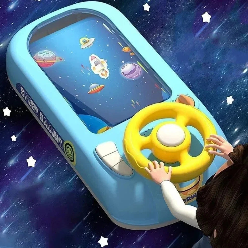 Racing Adventure Game Console Handheld Driving Simulator Toy for Brain Training and Coordination Birthday Gift
