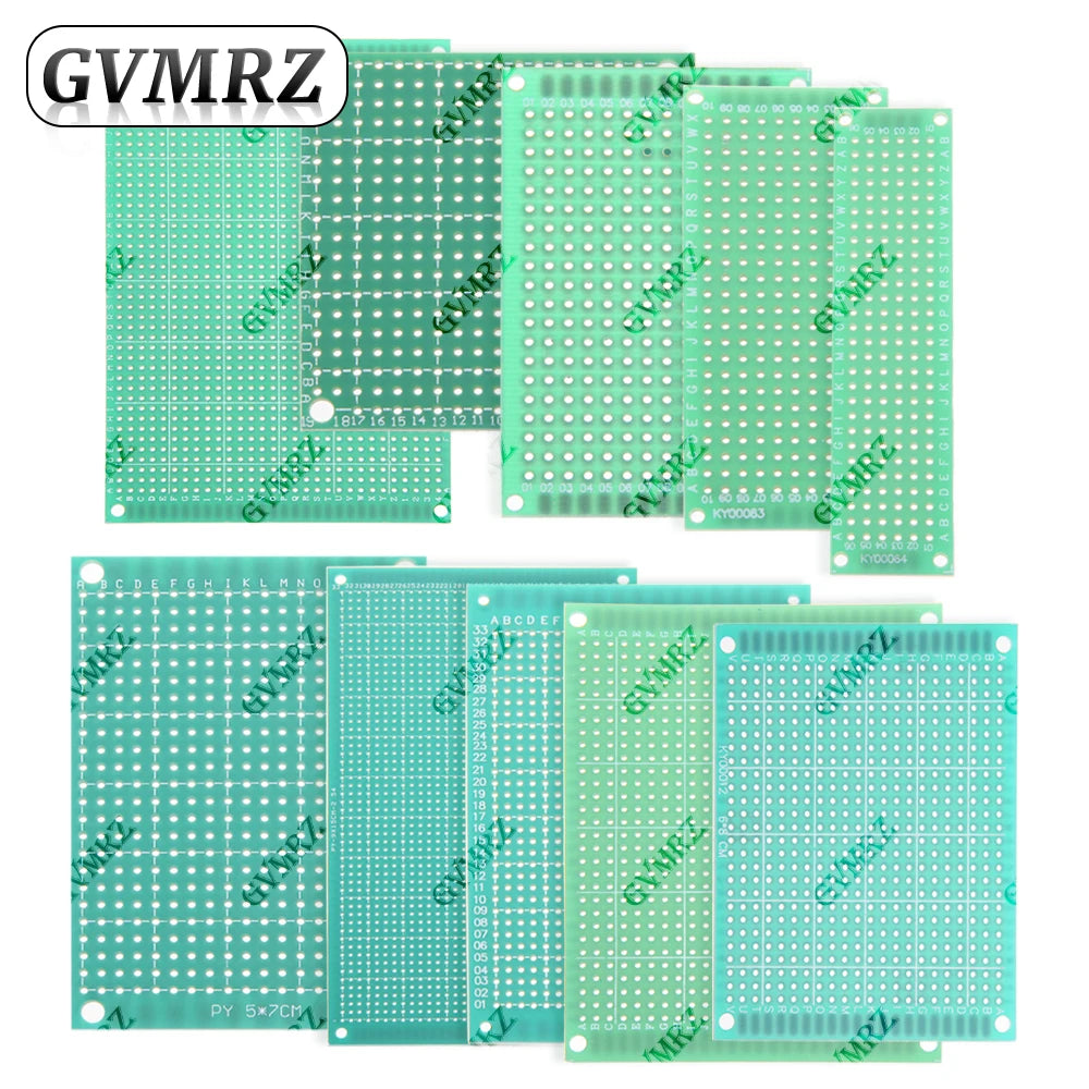 Single Sided Green PCB Prototype Board Universal Through Hole Perfboard for DIY Electronic Projects