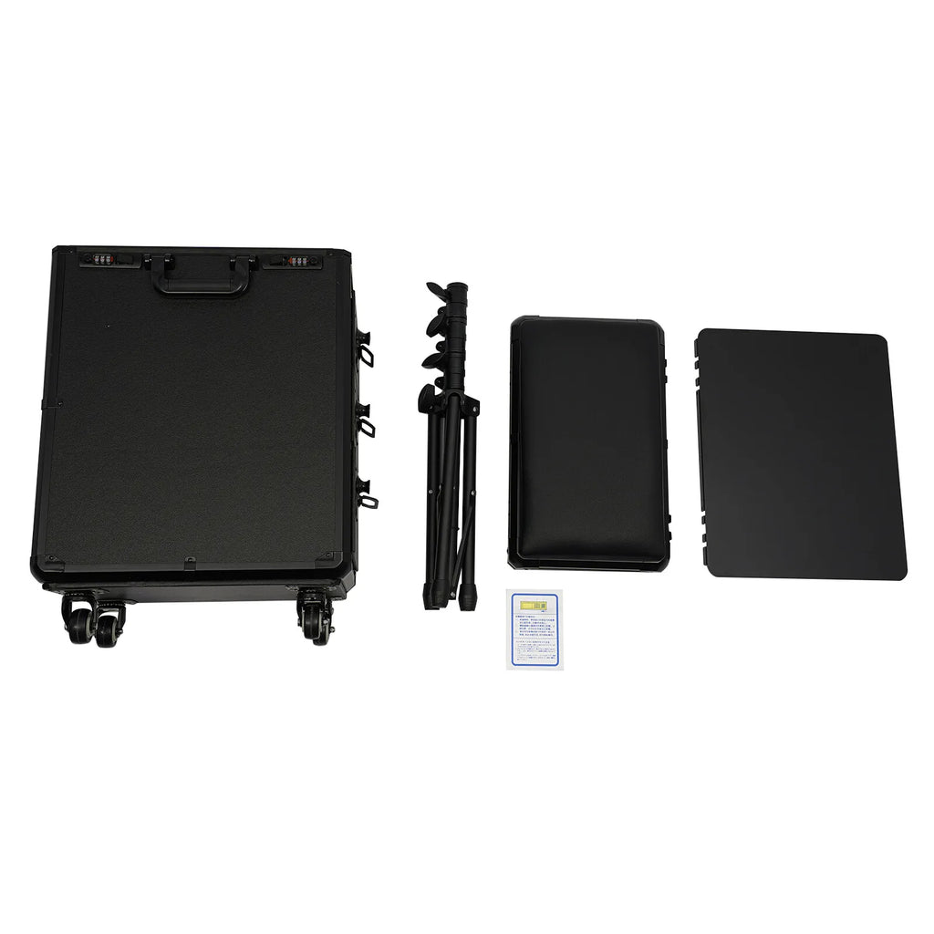 Rolling Makeup Case with Combination Lock Makeup Case 20kg Load with 4 Universal Wheels