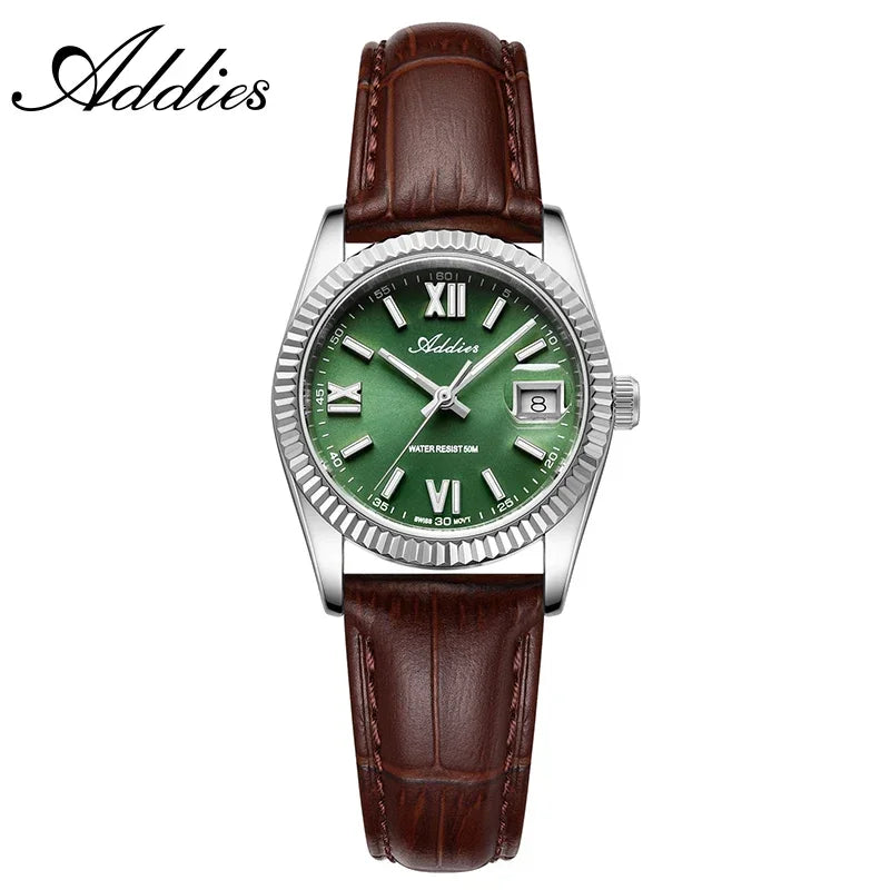 Addies High Quality Luxury Watch for Women Sapphire Glass 316L Stainless Steel BGW9 Luminous 50m Waterproof Ladies Quartz Watch