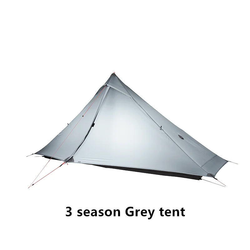 3F UL GEAR LanShan 1 pro 1 Person  Outdoor Ultralight Camping Tent 3/4 Season 230*80*125CM Two Side 20D Silnylon