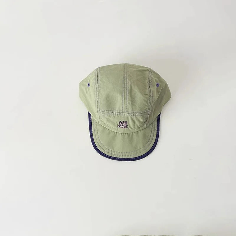 Summer Quick Dry Hat for Baby Letter Embroidery Baseball Cap Kids Boy Girl Adjustable Sunscreen Thin Sport Hats