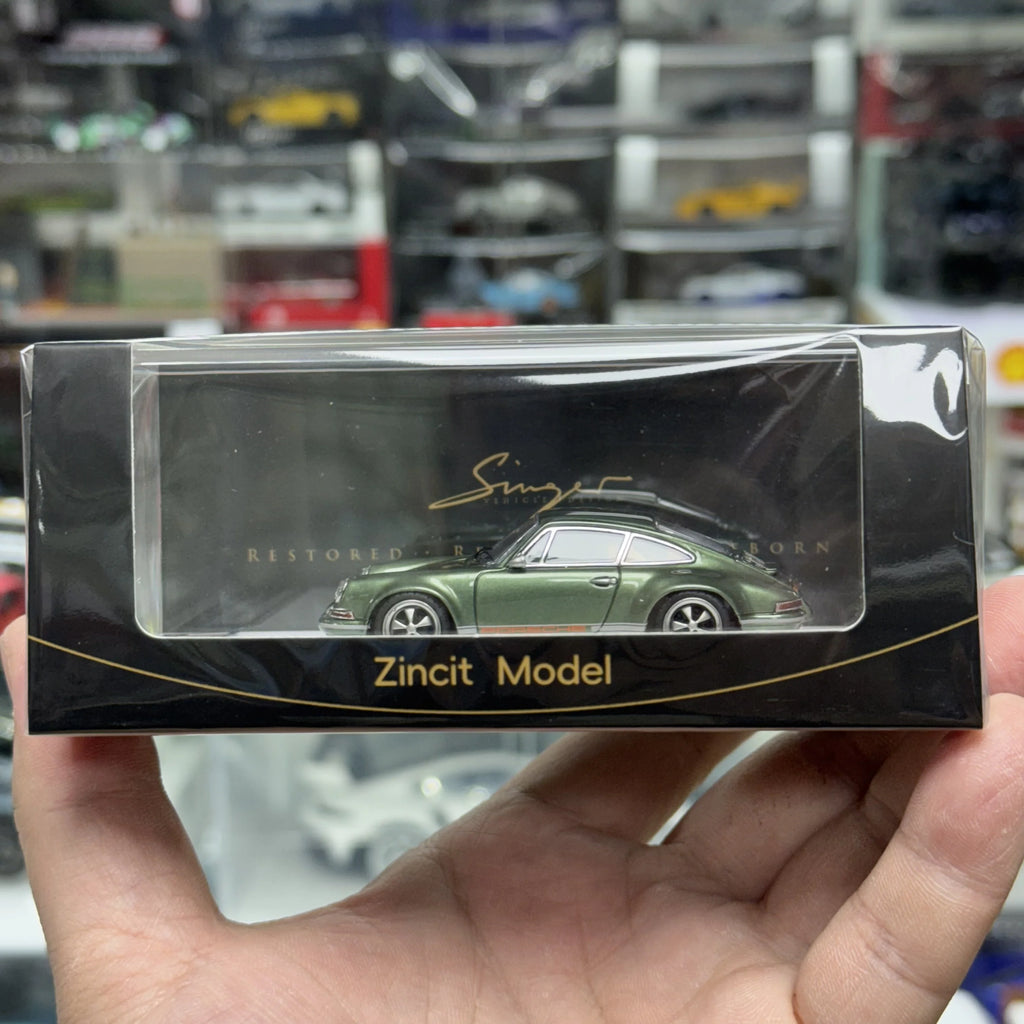 Zincit Model Diecast 1/64 Scale Porsche 964 Singer DLS Coupe Sports Car Model Alloy Porsche 911 Singer Car Model Display Piece