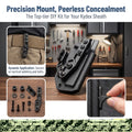 Injection Nylon Kydex Sheath Claw Belt Clip DIY Kit Adjustable Waist Carry Accessories for EDC Fixed Blade Knife Sheath