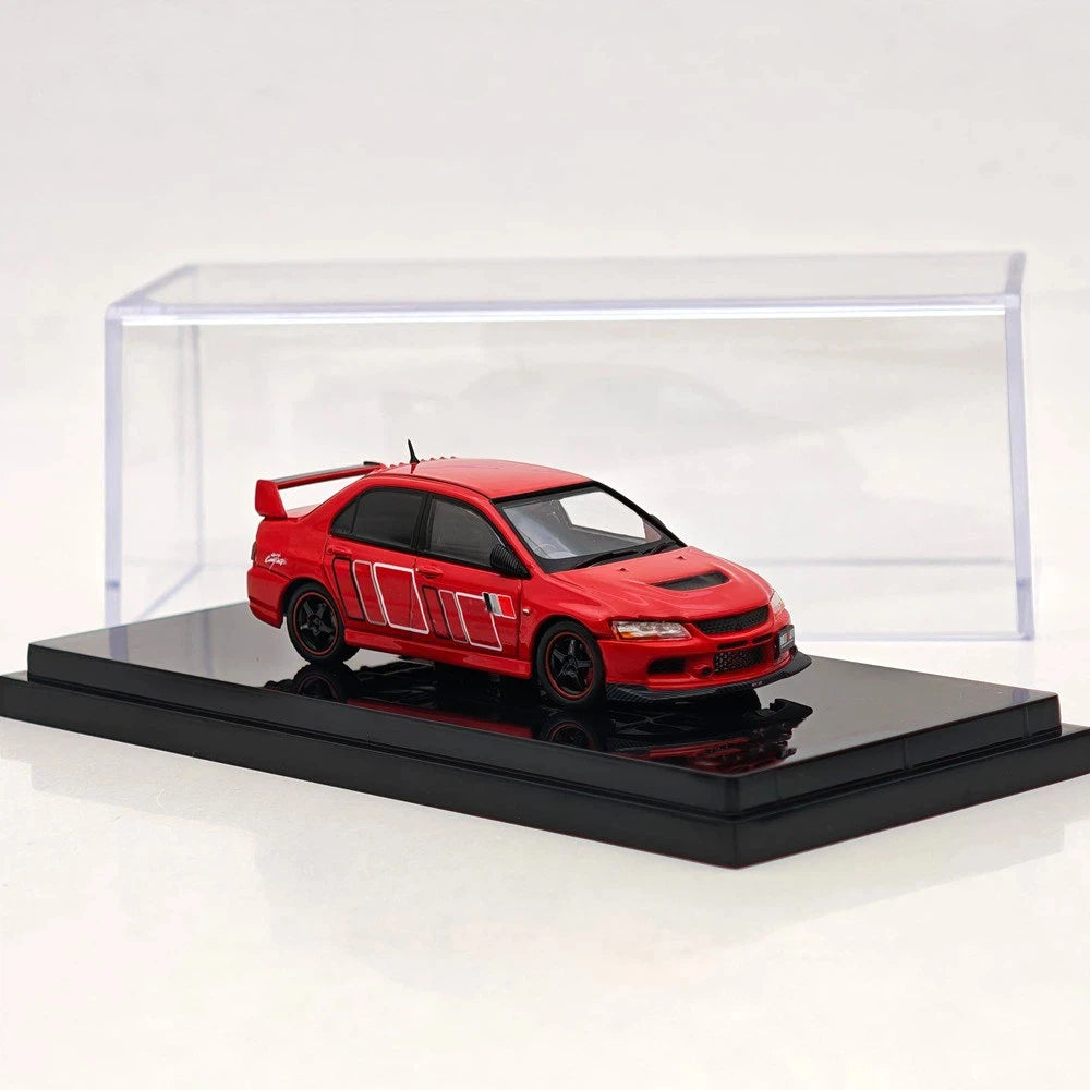 Hobby Japan 1:64 Lancer GSR Evolution IX RALLIART Red Solid HJ646054R Diecast Model Car Limited Collection Toy Vehicle Models
