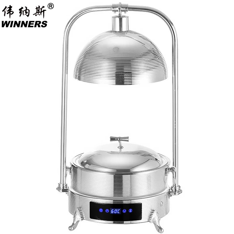 Unique Design Buffet Stove Catering Heat Lamps Electric Food Warming Board Adjustable Temperature Chafing Dishes