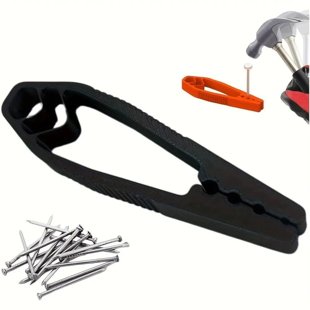 Portable Nail Fixer Tool Plastic Woodworking Nail Fixer for Safe Hammering Woodworking Home Repair Protect Fingers One Hand Use