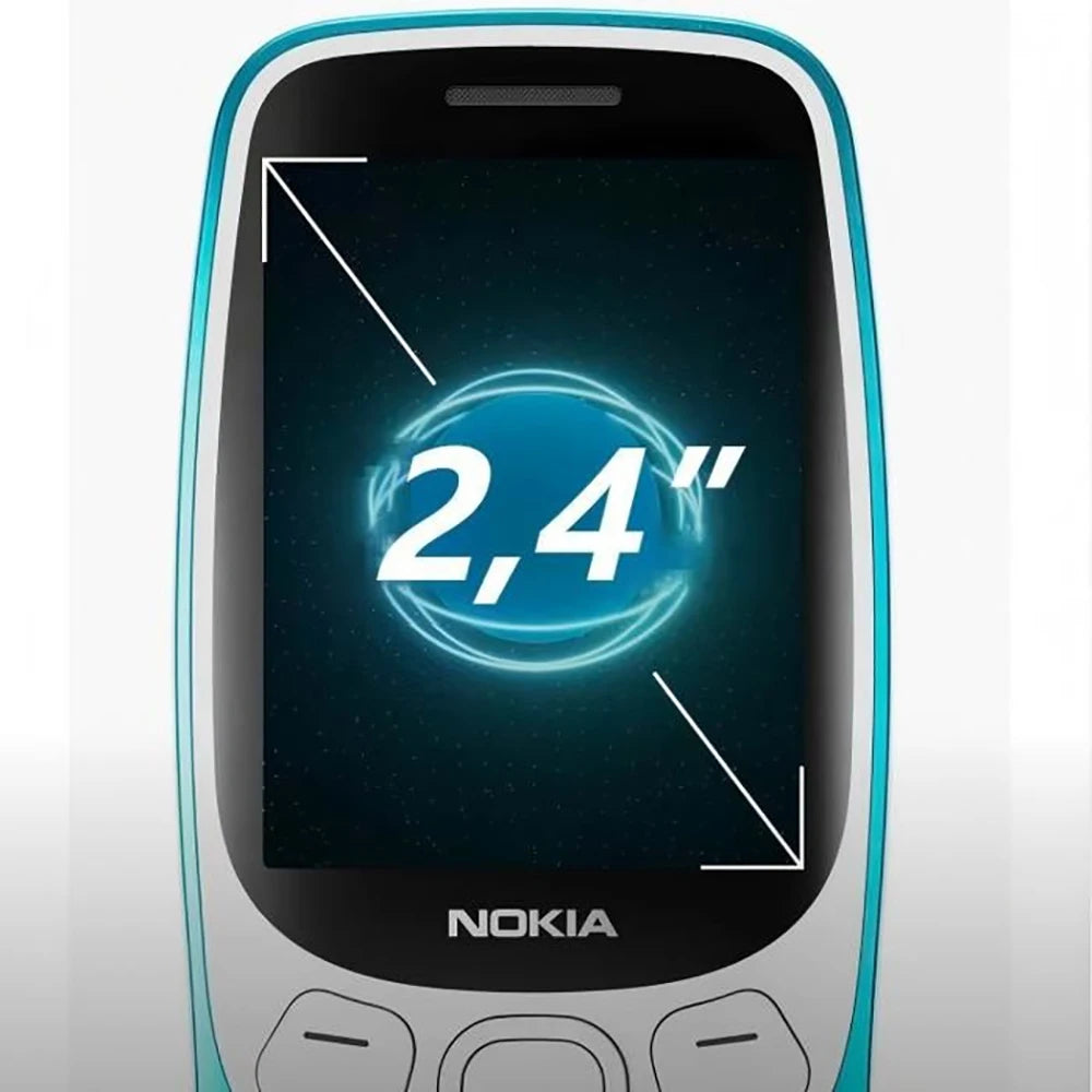 Nokia 3210 4G Phone 2SIM Bluetooth 5.0 FM Radio Dual Card 2.4-inch Type-C 2MP 1450mAh Bettery Button Nokia Spare Phone Unlocked