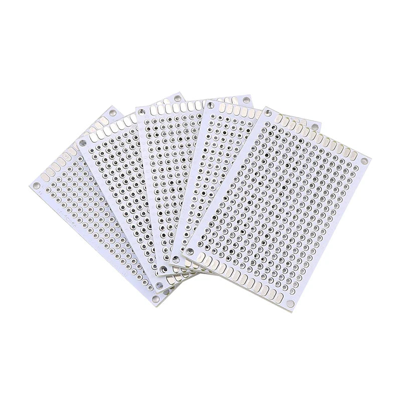5/10PCS PCB Board Prototype Board White 2x8/3x7/4x6/5x7/7x9cm Double Sided Circuit Boards For DIY Soldering Project