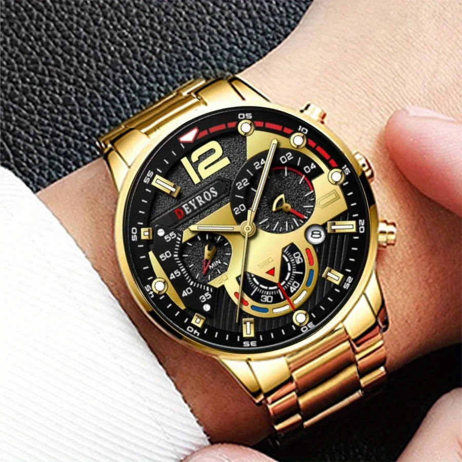 Mystery Box Buy 1 Get 3 Blind Box Random Men's 4-piece Fashion Round Dial Quartz Watches Best Family Friends Christmas New'sGift