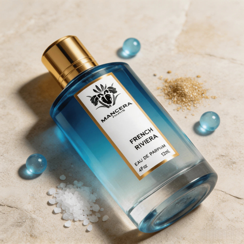 Mancera French Riviera Eau de Parfum – Fresh Marine Citrus Fragrance (Sea Salt, Lemon, Musk) 120ml long-lasting fragrance, allowing the aroma to stick to the skin for a long time, creating a relaxed and lazy atmosphere by the seaside