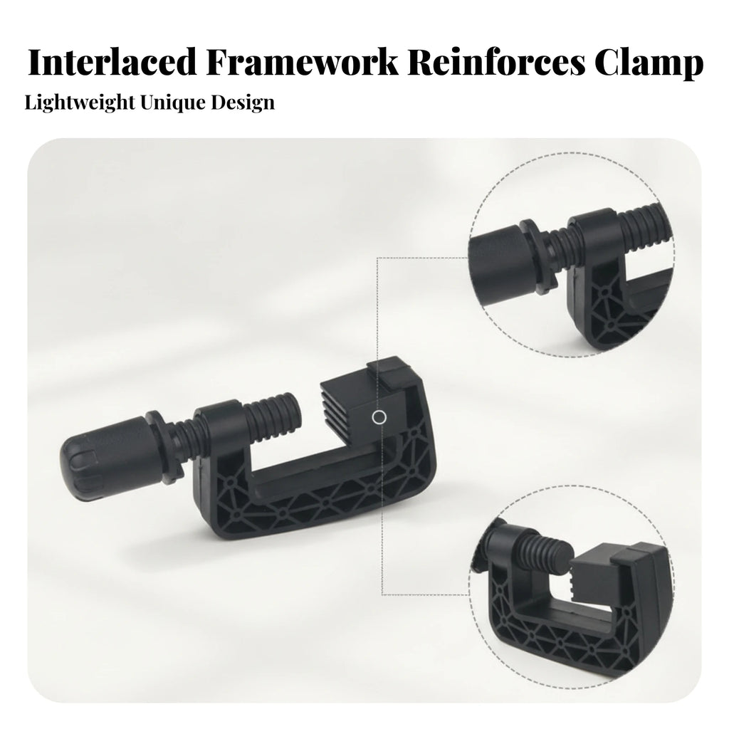 Steering Wheel Desk Clamp Hand Knob Racing Wheel Mount Clamp Threaded Screw PETG Plastic