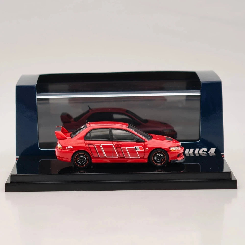 Hobby Japan 1:64 Lancer GSR Evolution IX RALLIART Red Solid HJ646054R Diecast Model Car Limited Collection Toy Vehicle Models