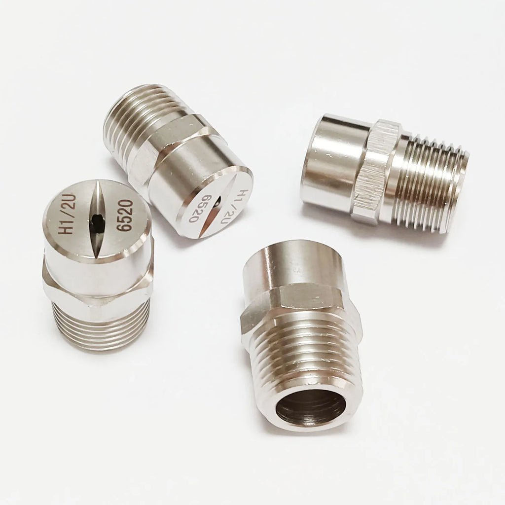 1/2" BSPT SS304 vee jet flat fan spray nozzle, Industrial / factory cleaning, dust removal nozzle