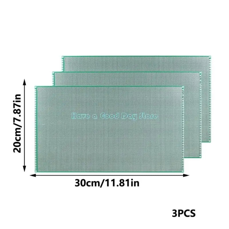 462D Large 20x30CM Experimental PCB Panel Double Side Circuit Board Set for Customizable Electronics Protoboards