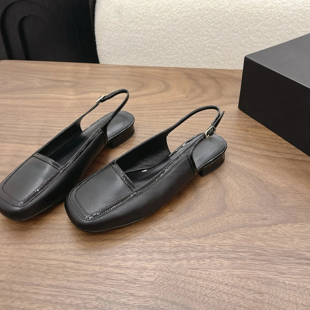 Luxury Brand Women's Casual Low-heel Shoes Handcrafted Mary Janes Upper Sheepskin Simple Yet Stylish Effortlessly Versatile