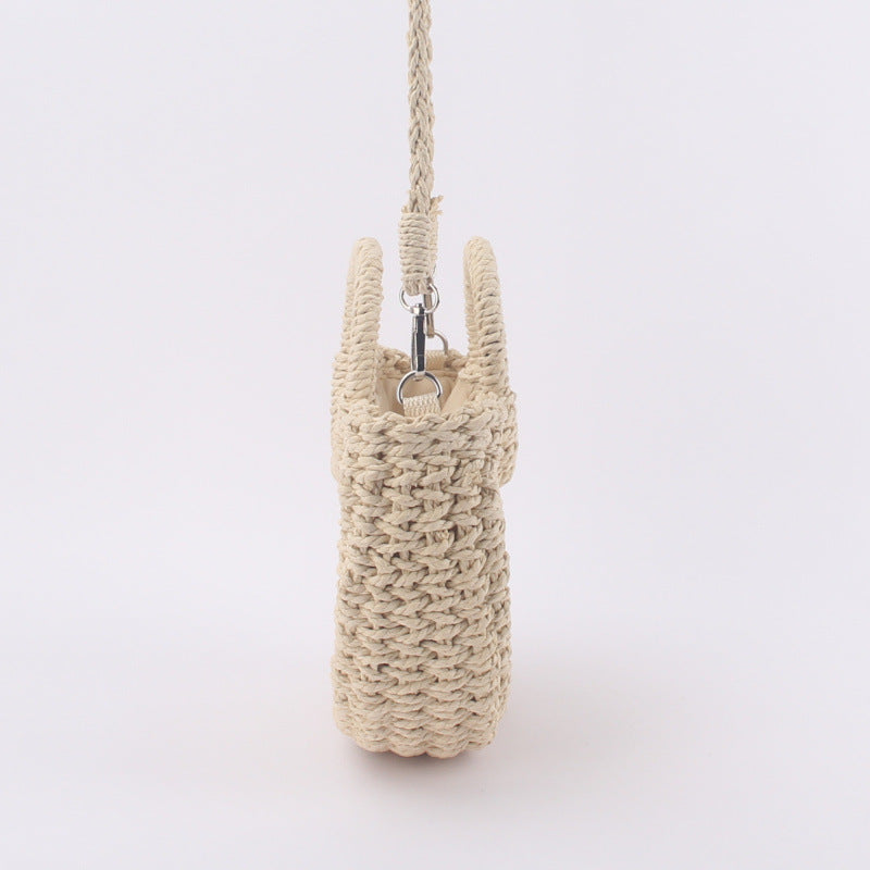 A generation of new paper rope small fresh hand carry cross-body dual-use woven bag holiday beach bag women's bag