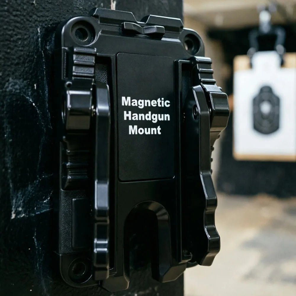 Tactical Portable Magnetic Gun Holder Quick-Pull Hidden Design for Cars & Homes Defened - Adhesive Fixed Magnet Bracket