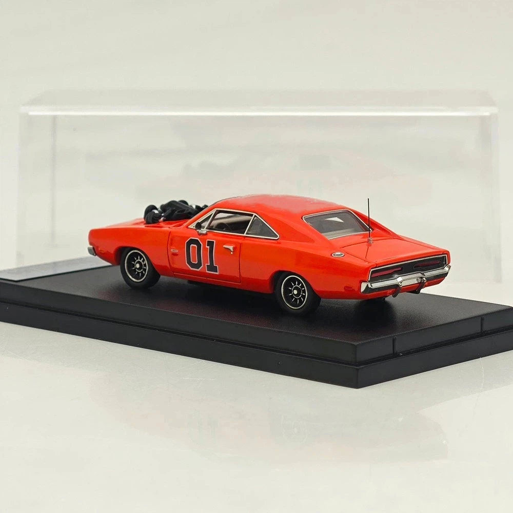 Mini Forge 1:64 For 1969 Charger General Lee Exposed Blown V8 Diecast Model Car Limited Edition Rare Collection Miniature Gifts