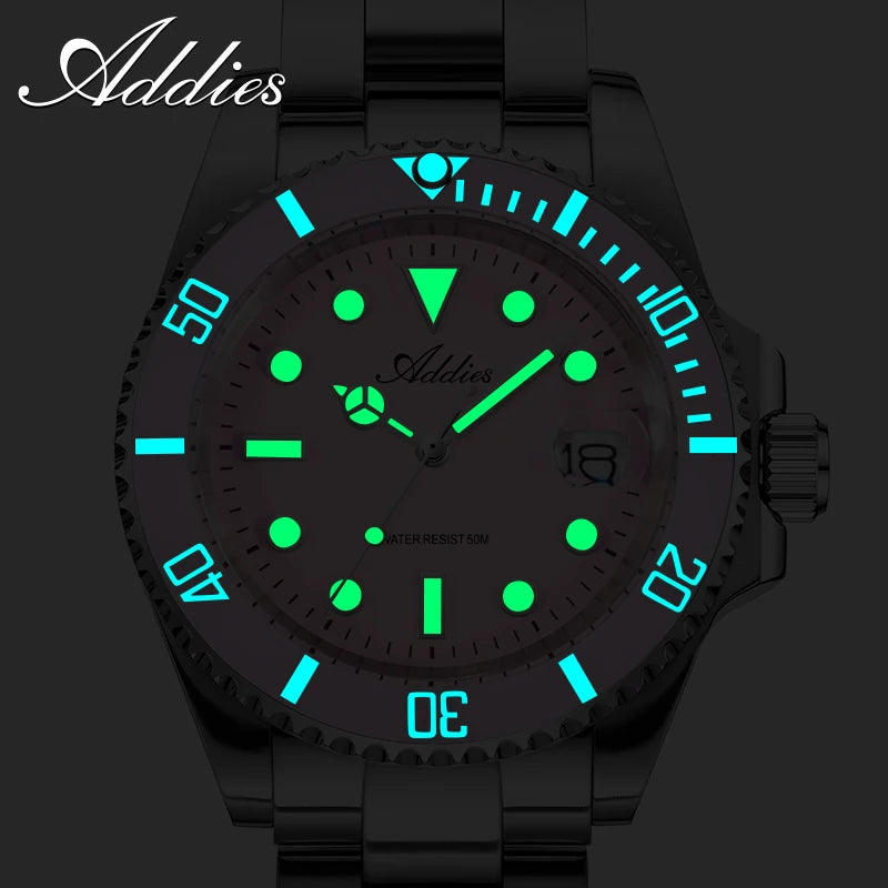 ADDIES 36mm 50m Waterproof Women's Watches Famous Brand Stainless Steel Quartz Woman Watch BGW9/C3 Super Luminous Watch Gift New