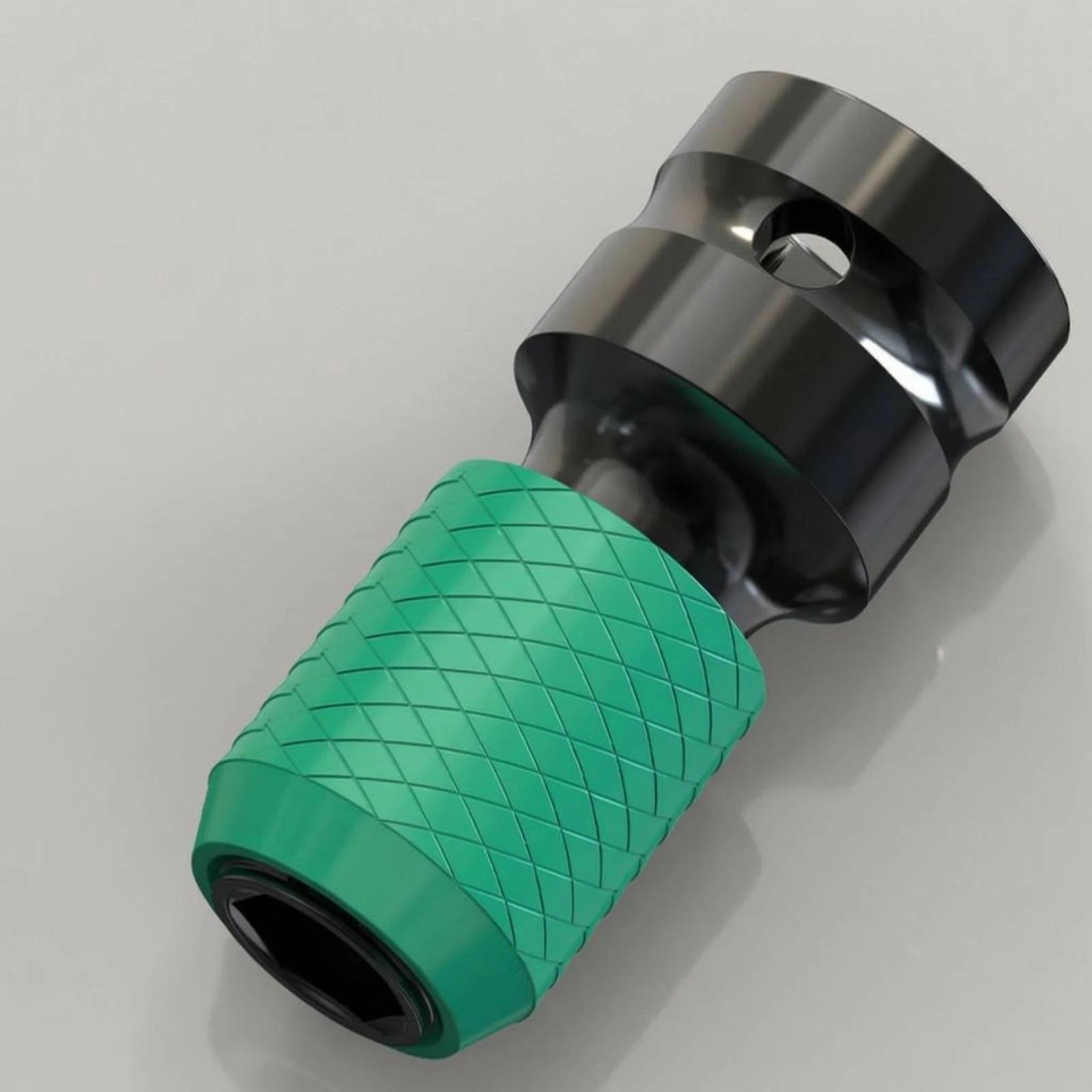 Telescopic Adapter Head Knurled Hex to Square Socket Adapter Tool Accessory High Force Long-Lasting