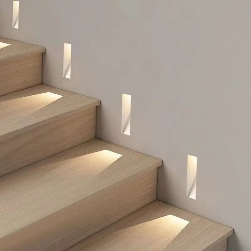 Borderless LED floor lamp, embedded motion-sensing floor lamp for corners, hotel steps, stairs, COB hallway light