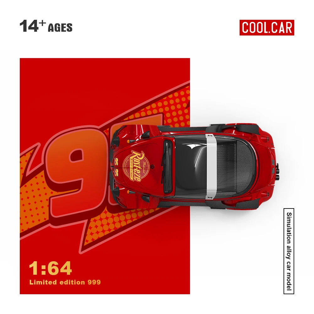 Cool Car 1:64 H300 /Beetle Red Painted Simulation Alloy Car Model for Collection&Display&Gift