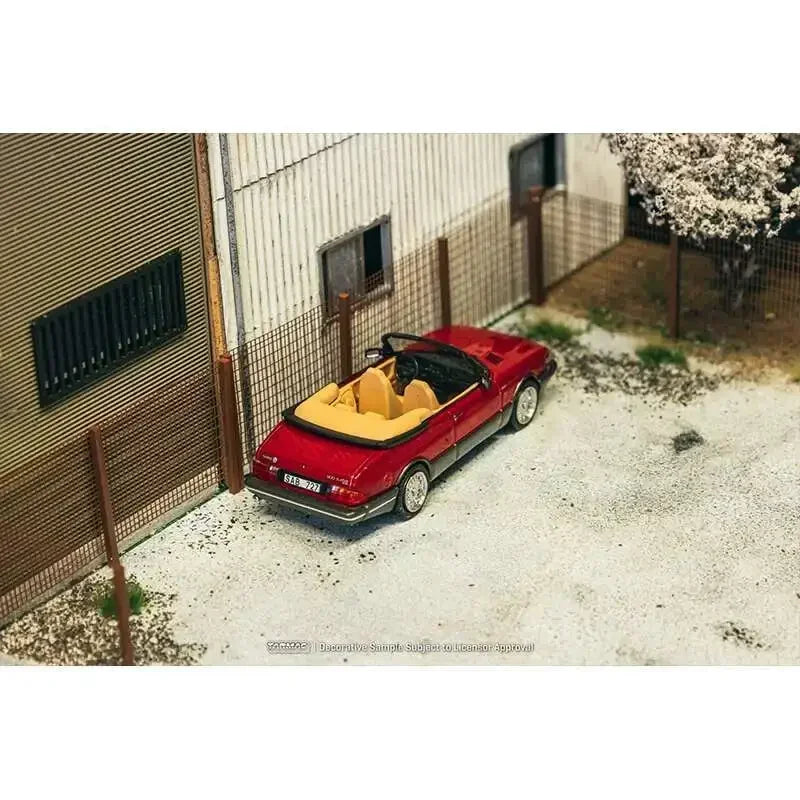 TW In Stock 1:64 Saab 900 Turbo Convertible Red Diecast Car Model Collection Toys Tarmac Works