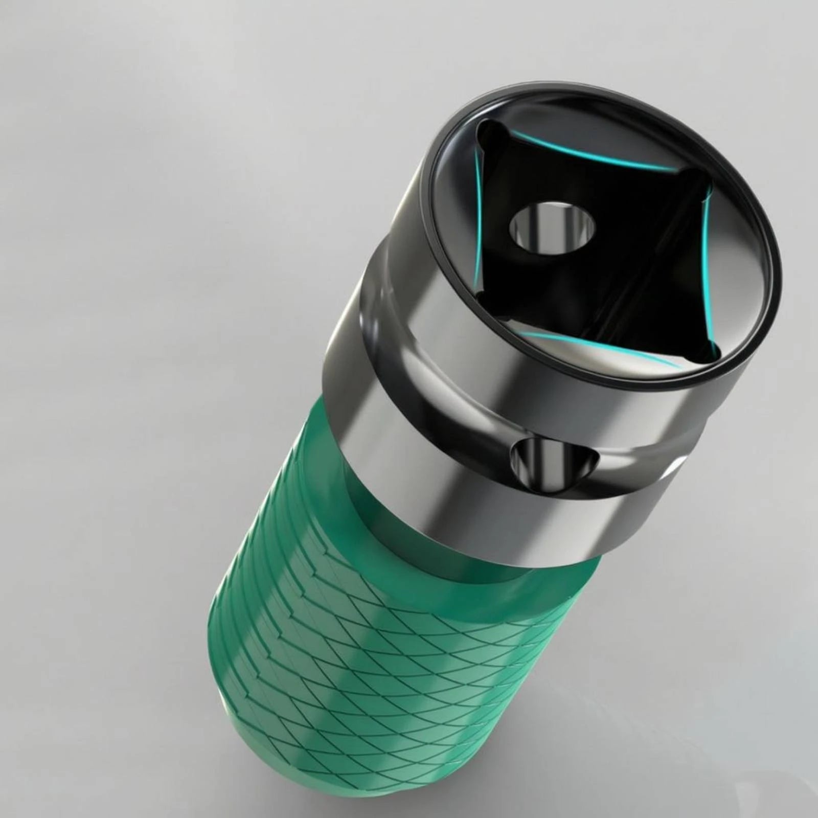 Telescopic Adapter Head Knurled Hex to Square Socket Adapter Tool Accessory High Force Long-Lasting