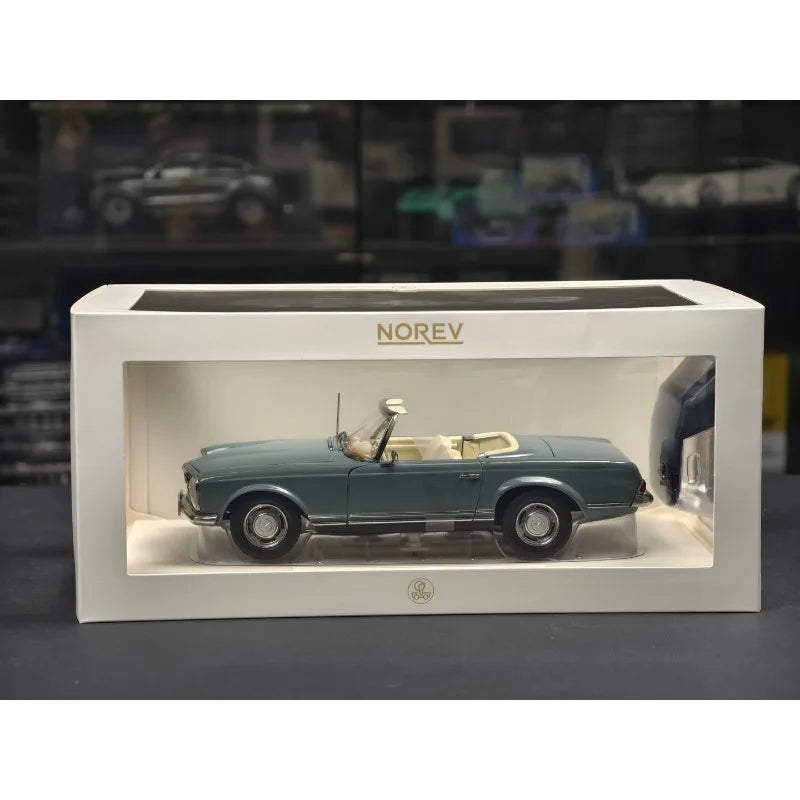 Diecast NOREV 1:18 Scale BENZ 230SL 1963 Convertible Alloy Car Model