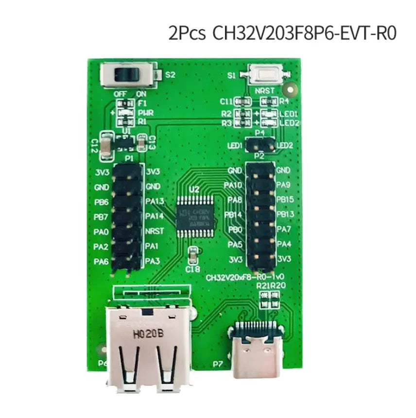 2Pcs/Lot CH32V203 Evaluation Board low-power consumption small-medium capacity