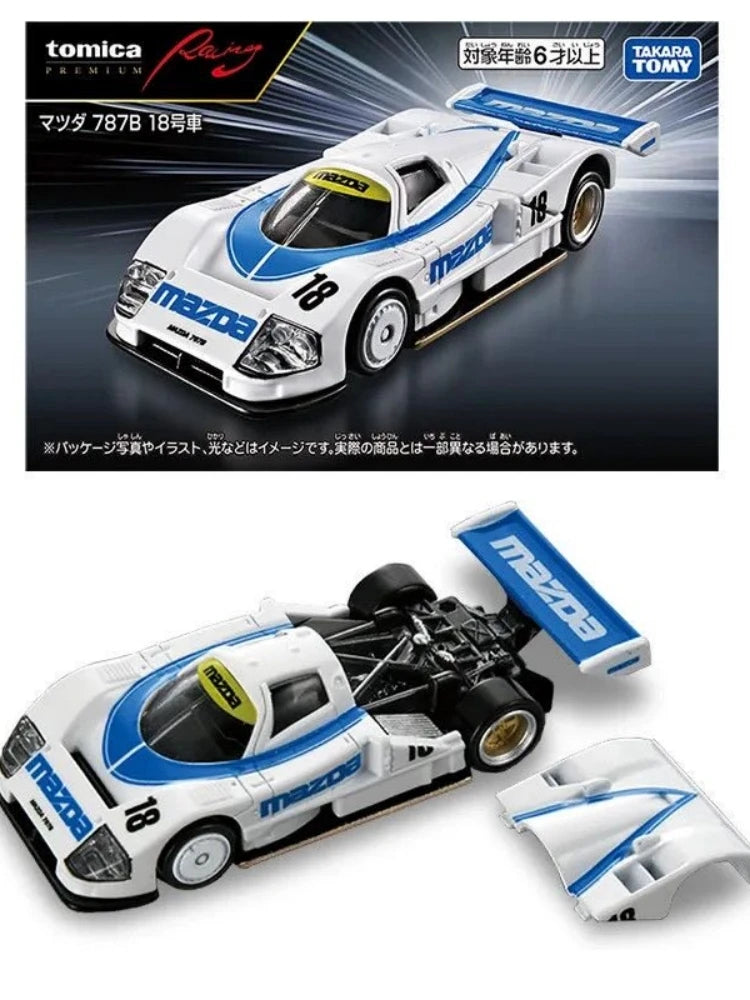 Genuine Tomica Alloy Car Model Racing Mazda 787b No.18 Car Model Toy Gift