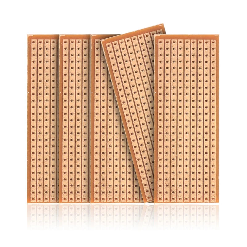 5/10PCS 2.5x6.4CM Single Side PCB Board DIY Universal Experiment Matrix Circuit Board Single Row Continuous Hole 25x64MM