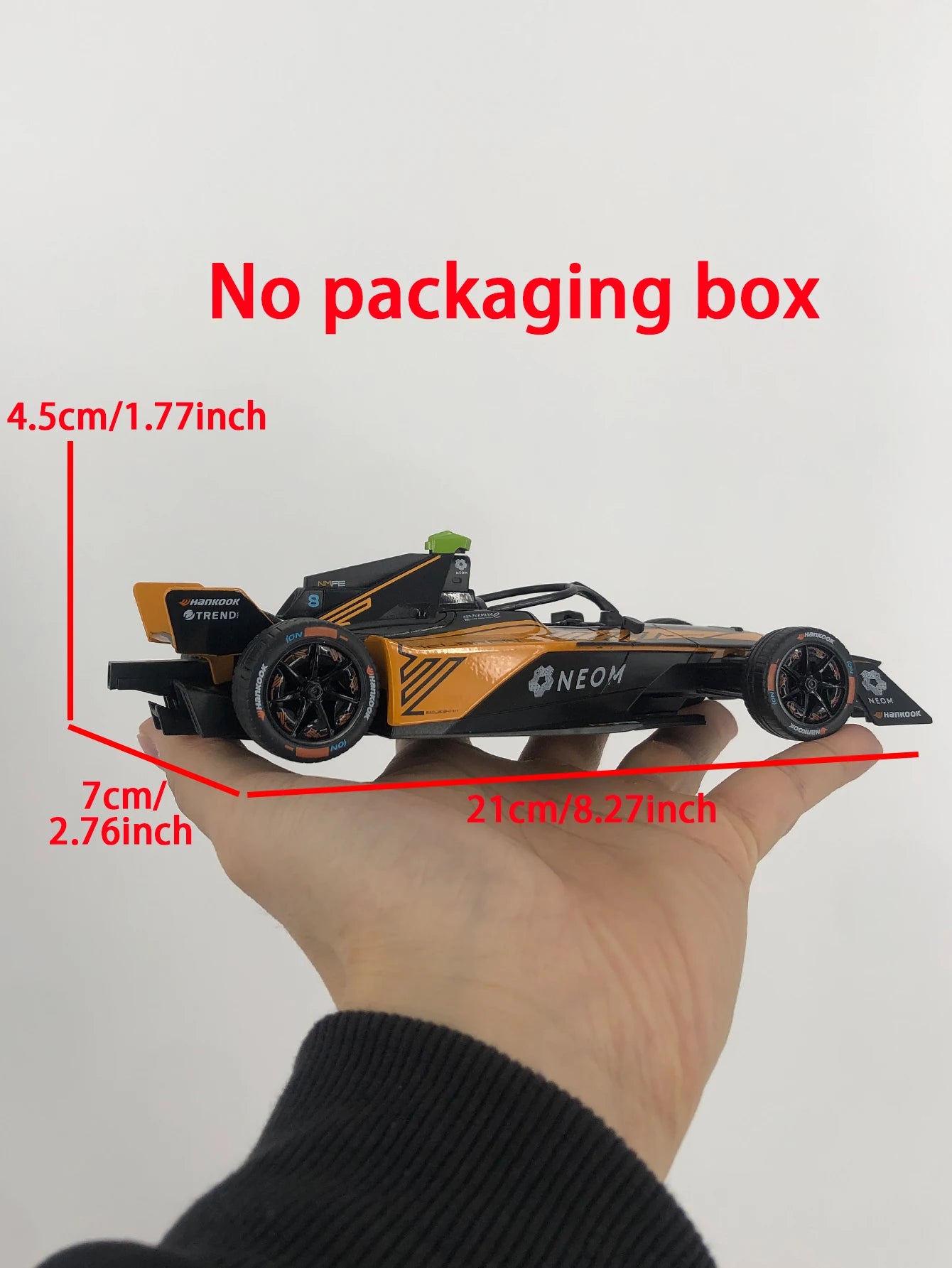 TSC 1:24 simulation zinc alloy The ABB FIA Formula E McLaren model car, static ornamentation, metal collectible gift car