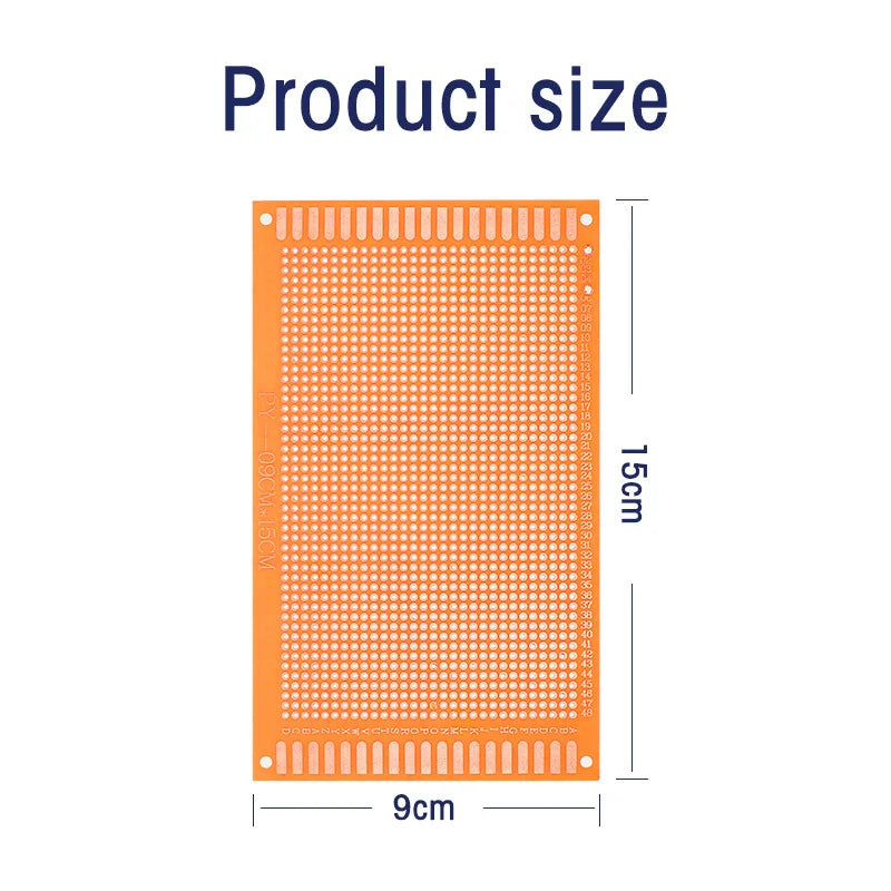 5/10pcs 5x7cm 7x9cm 9x15cm Universal PCB Board Yellow Single Sided PCB Printed Circuit Board for Arduino